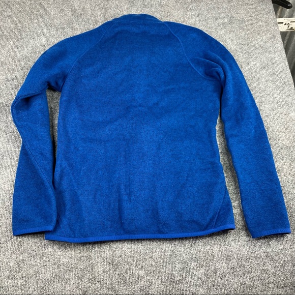 Eddie Bauer Sweater Womens medium Blue Fleece 1/4 Zip Pullover Outdoors - Picture 4 of 8